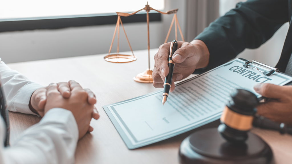 Client while getting services of notary Dubai